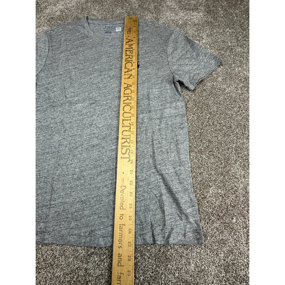 Polo‎ Ralph Lauren Shirt Mens Size Small Heather Gray Short Sleeve Cotton Casual - Picture 9 of 9